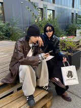 No.0946 DT レザーハーフコート