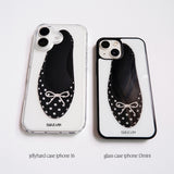 [jellyhard] black dot shoes case 