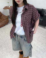 Cron two-pocket check shirt