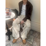 [F/W] コーデュロイスウェードクロップシャツ(2color)