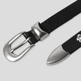 Flower eyelet rivet belt -1C