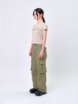 CHESHIRE CAT WOMEN  T-SHIRT_Beige