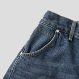 クシバックバンドバルーンデニムパンツ