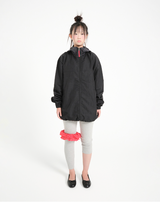 hooded mix wind jacket (black)