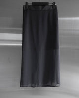 Ash Chiffon Long Skirt