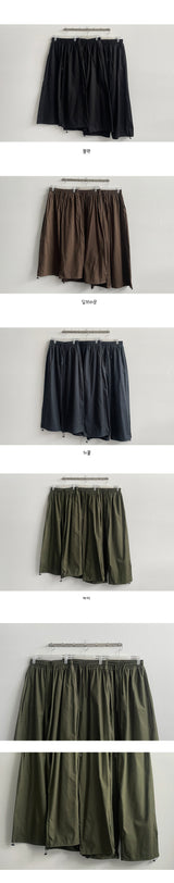 [3 Tier Length] [S-3XL] Wendside Slit Banded Wide Pants (4 colors) Hem String!