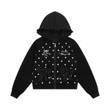 Nerisse Frill Dot Zip-Up