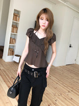 Petal drift blouse