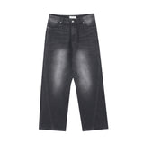 LMN Atten Curved Washing Wide Denim (2 colors)