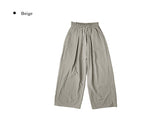 ロティ ナイロン ピンタック バンディング ワイド パンツ