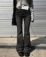 Betty low boots cut pants