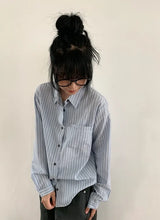 26FW★ [BAONHAUS] Half-Len Over Stripe Shirt