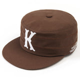 kv pillbox cap brown