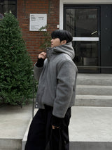 Haron woolfaka hooded padded jacket