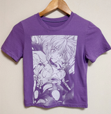 セミクロップカリカチュアショートスリーブ💜🤍🩶 - 3カラーズ