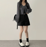 Lottie span two-button cardigan