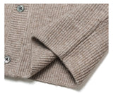 カシミアハッチラウンドカーディガン / Cashmere Hacchi Round Cardigan (7 colors)