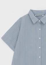 [MADE] Robyou Loose Fit Striped Short Sleeve Shirt