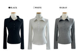  Classic Curve Semi-Slim Fit Collar Long Sleeve Bone T-Shirt (3 Colors)