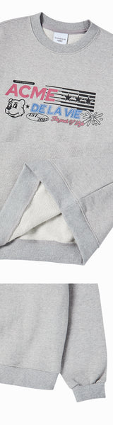 25FW WOMAN AC BEAR PLUS SWEATSHIRT MELANGE