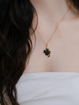 RV-Clover Necklace_Silver(45CM)