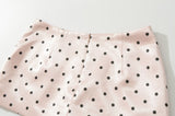 Cleo Satin Dot Micro Skirt