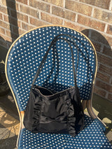 Classic ruffle bag_black(nylon)