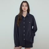 Ramie Linen Out Pocket Shirt 4Color