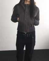Stud belt boots cut pants