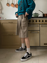 ラウルツータックワイドハーフパンツ