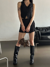Stripe strap pants