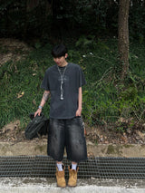 Grain-Damaged Bermuda Shorts (2 Colors)