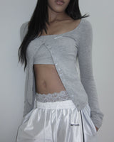 Orbit Track Bermuda in white silver