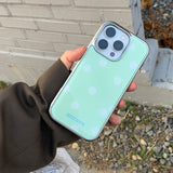 Dot text silver case (mint)