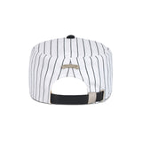 Leaf VZ Monogram Stripe Pillbox Cap / Black