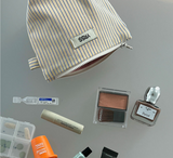 BLUE YELLOW STRIPE POUCH (POP-UP POUCH)