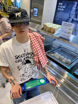 No.1224 skateboard half T (3color)
