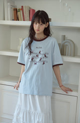 26SS★ Cats Music Ringer Short Sleeve Tee