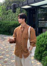 Hyper Essential Overfit Linen Shirt