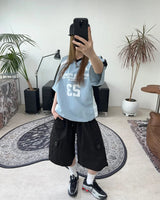 Ber Cross Eyelet Bermuda Pants