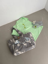 ヘビーコットン ソウル グラフィック Tシャツ(Tenta Tumble & Bio Washed)2サイズ - ライムミント