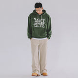 VINTAGE LOGO HOODED T-SHIRT KHAKI