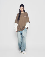 25FW ダブルレイヤーADLV長袖Tシャツ ココア