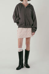 Flower mini skirt_ivory