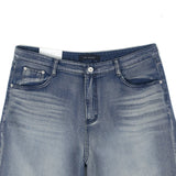 Milk Stripe Washed Bermuda Pants 2COLOR