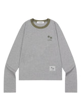 RORA SMALL LOGO ROUND NECK LONG SLEEVE T (3COLOR)