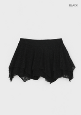 [MADE] Hitty Unbalanced Mini Skirt Pants