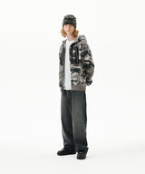 BACK LOGO WASHED DENIM PANT