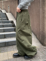 BALLOON SNAP WIDE PANTS (3C)
