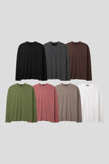 ベーシックルージー長袖Tシャツ (7color)
